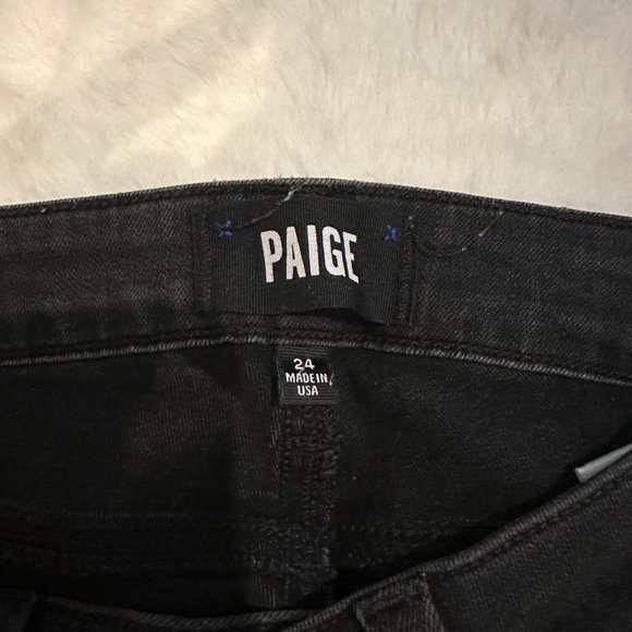 Paige Verdugo Ankle Skinny Jean size 24 Black - Picture 7 of 7